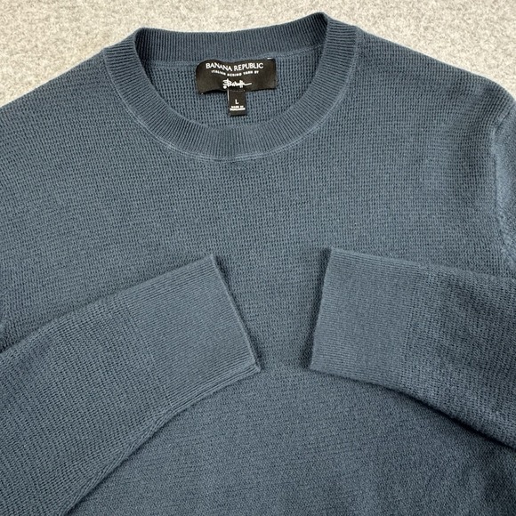 Banana Republic Other - Banana Republic Italian Merino Wool Baruffa Extra Fine Yarn Sweater Mens Large‎